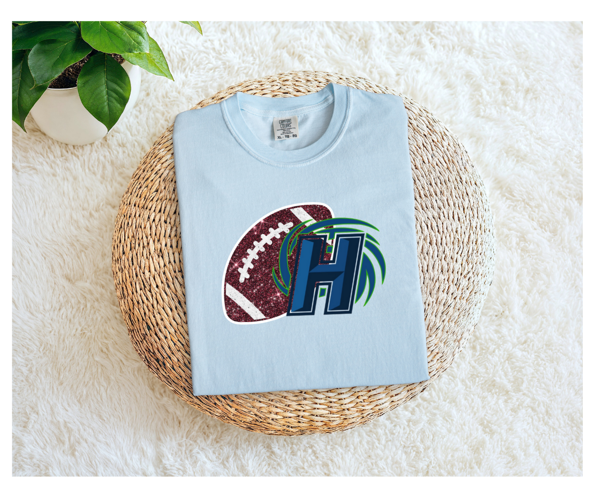 HARD Hurricanes Logo with Football