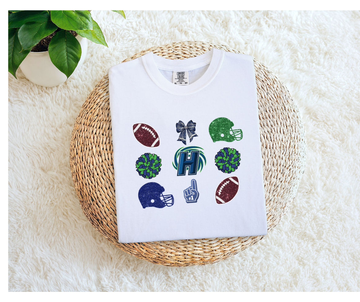 HARD Hurricanes Icon Grid | Football, Pom Poms, Helmet