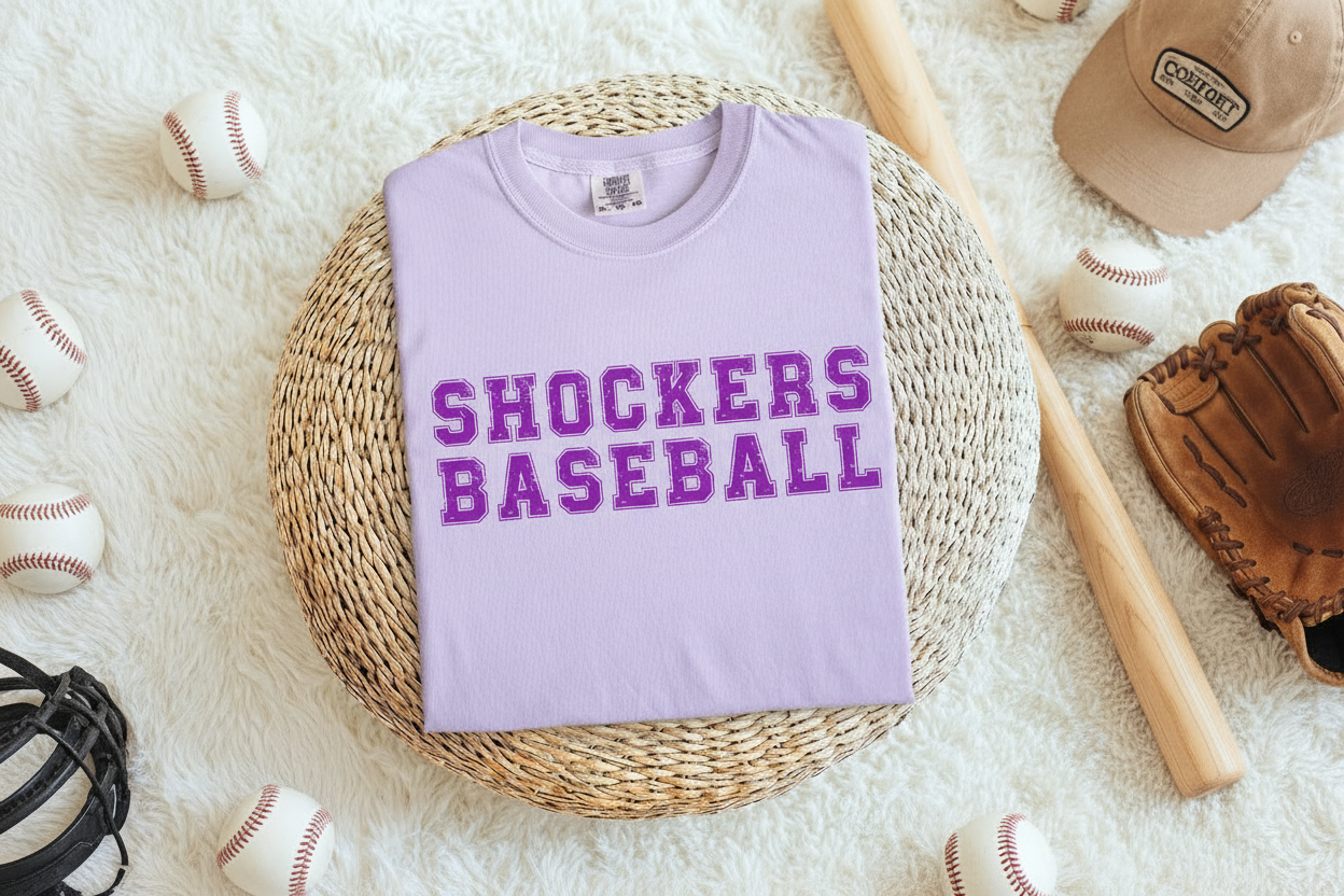 Shockers Baseball Grunge Style (Customize team name)