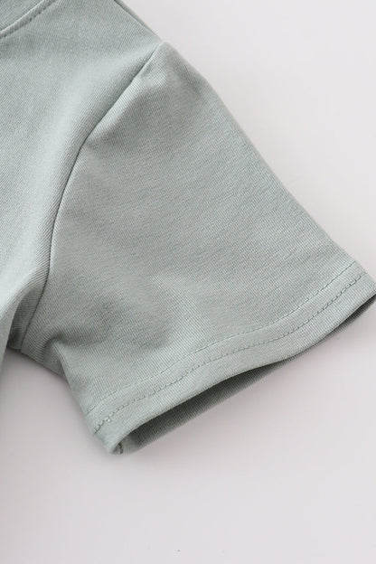 Pumpkin Train  Green Shirt