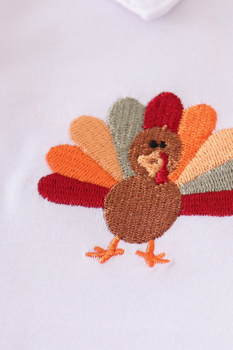 Thanksgiving Turkey  Sage, Gingham  Pants Set