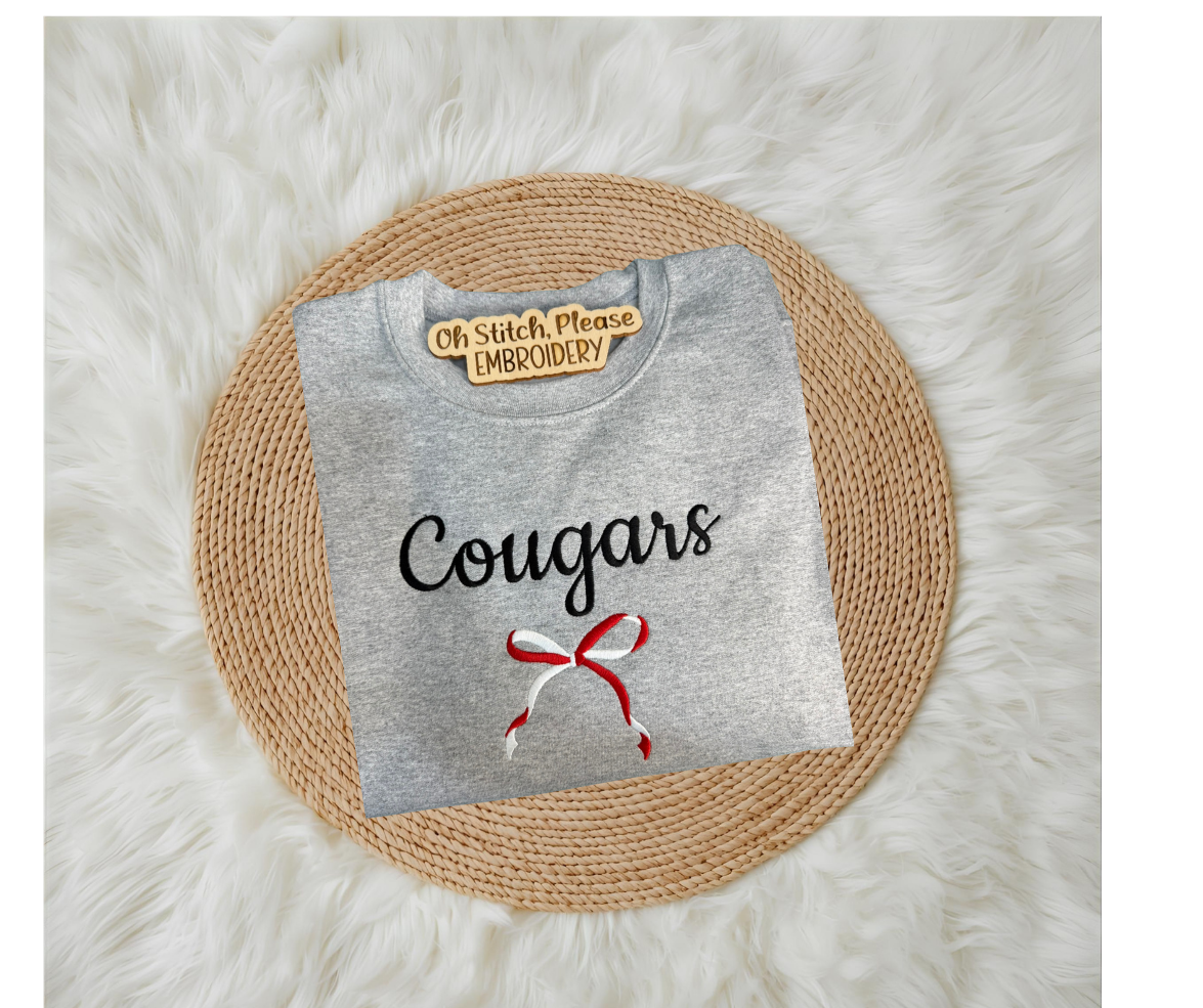 Cougars With Two-Toned Bow