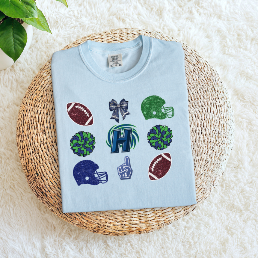 HARD Hurricanes Icon Grid | Football, Pom Poms, Helmet