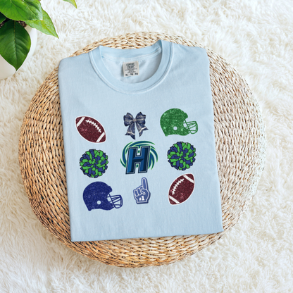 HARD Hurricanes Icon Grid | Football, Pom Poms, Helmet