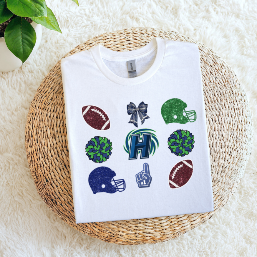 HARD Hurricanes Icon Grid | Football, Pom Poms, Helmet