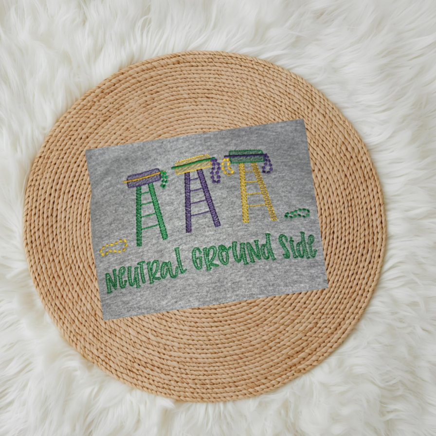 Mardi Gras Ladder Trio Sketch Stitch