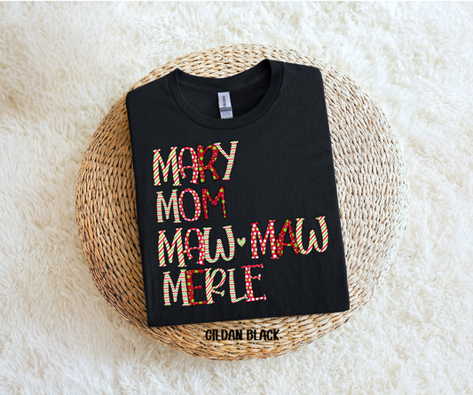 Christmas Names, Titles or Occupations