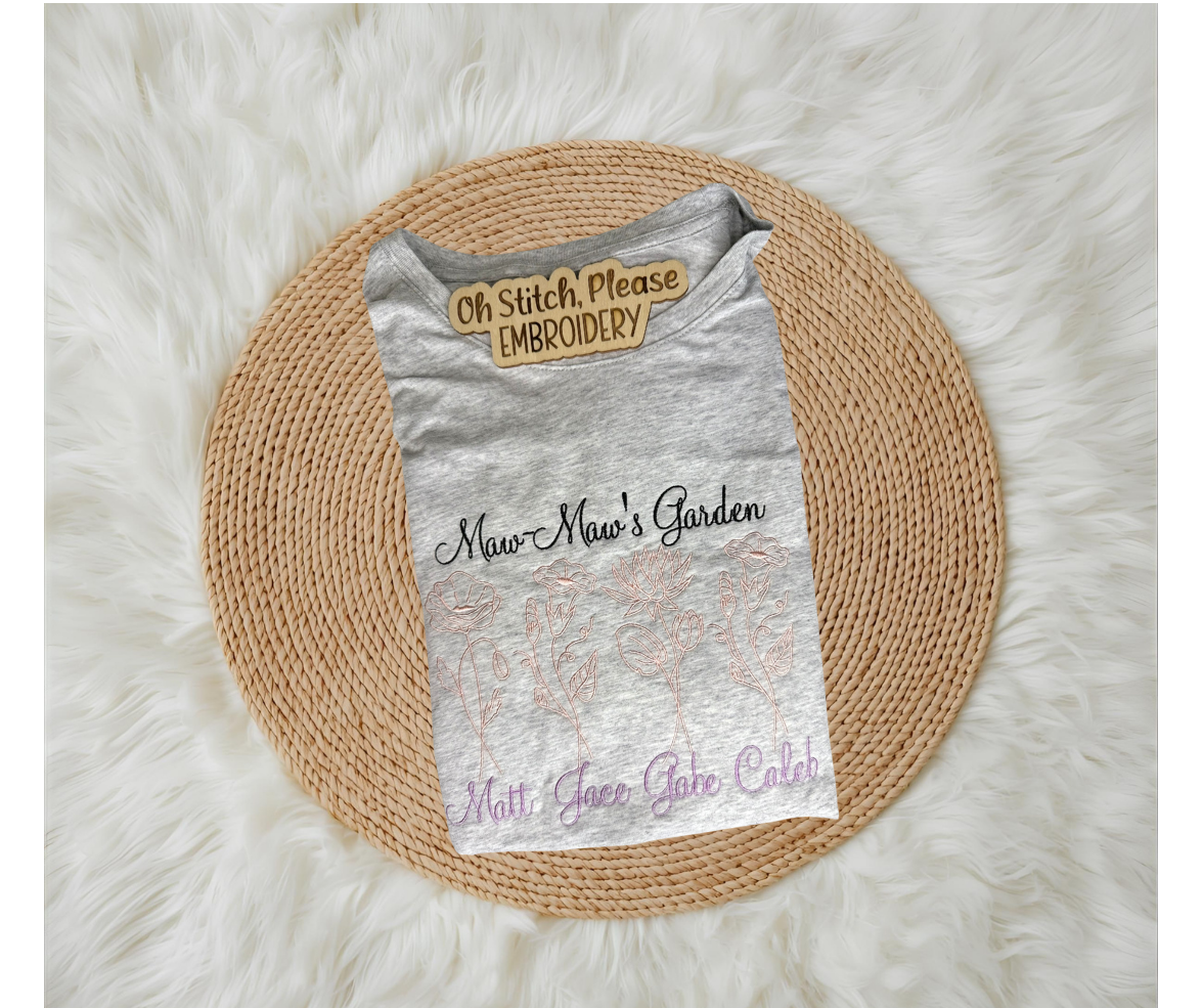 Maw-Maw's Garden Birth Flowers