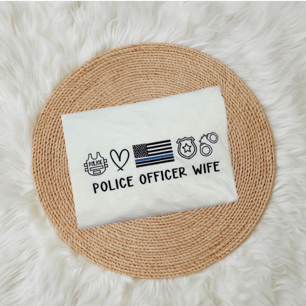 Police Officer Wife/Mom/Dad with Icons