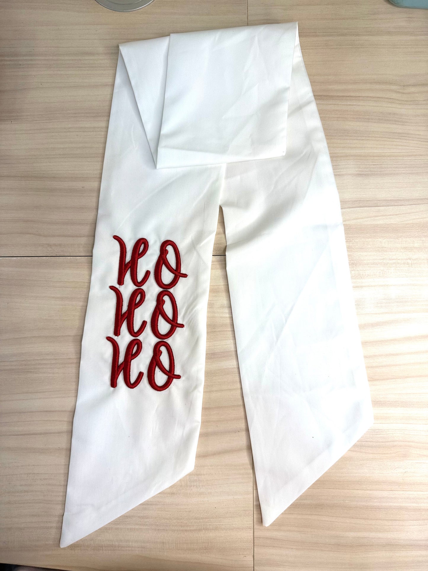 Wreath Sash | Ho Ho Ho Puff 3-D