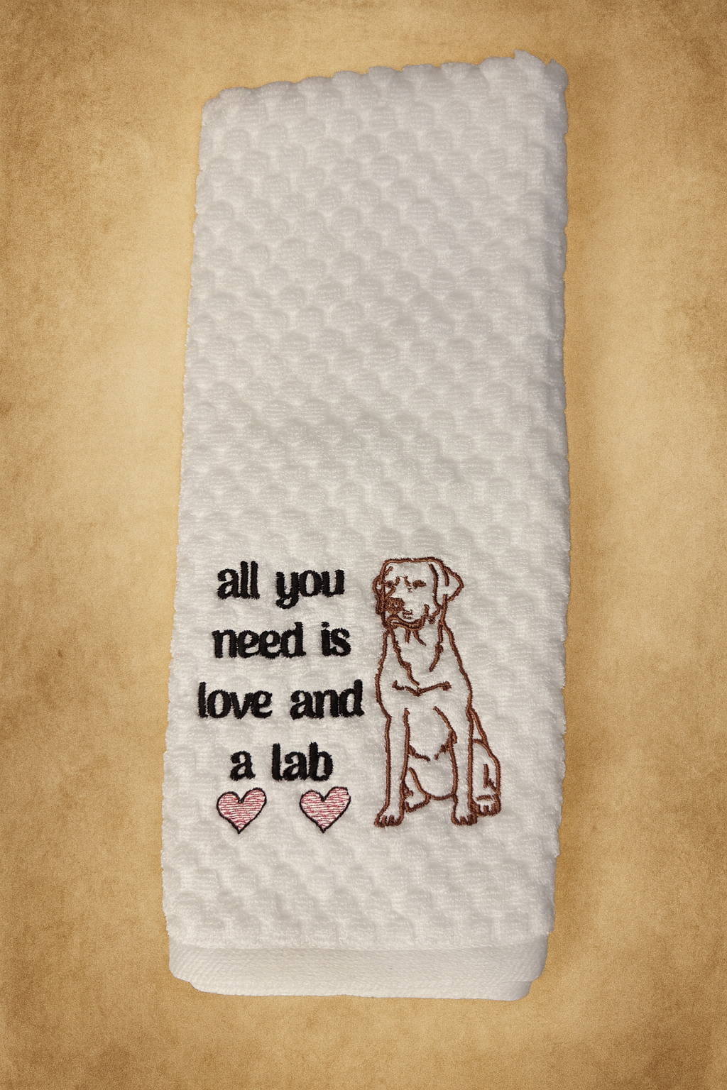 All You Need Is Love And A Lab | Kitchen Towel