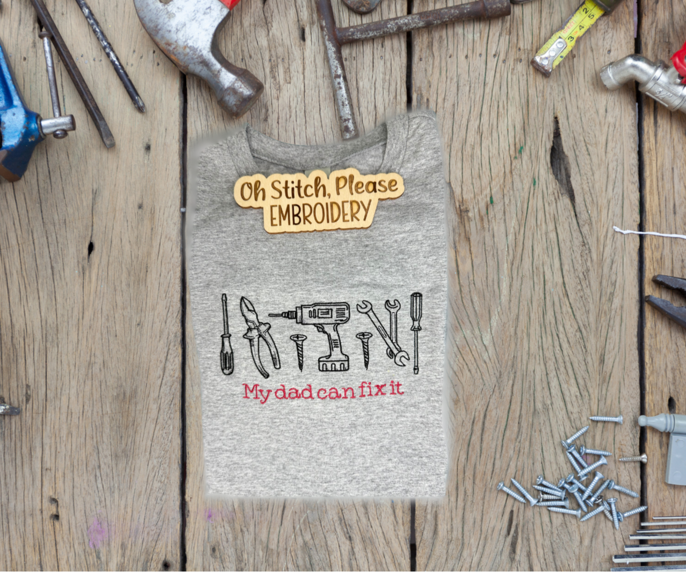 Tools Icons  With Customizable Wording