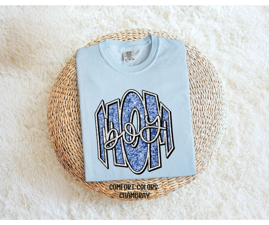 Boy Mom w/Glitter Look