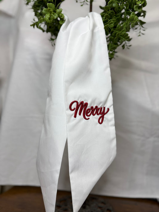 Wreath Sash | Merry in Puff