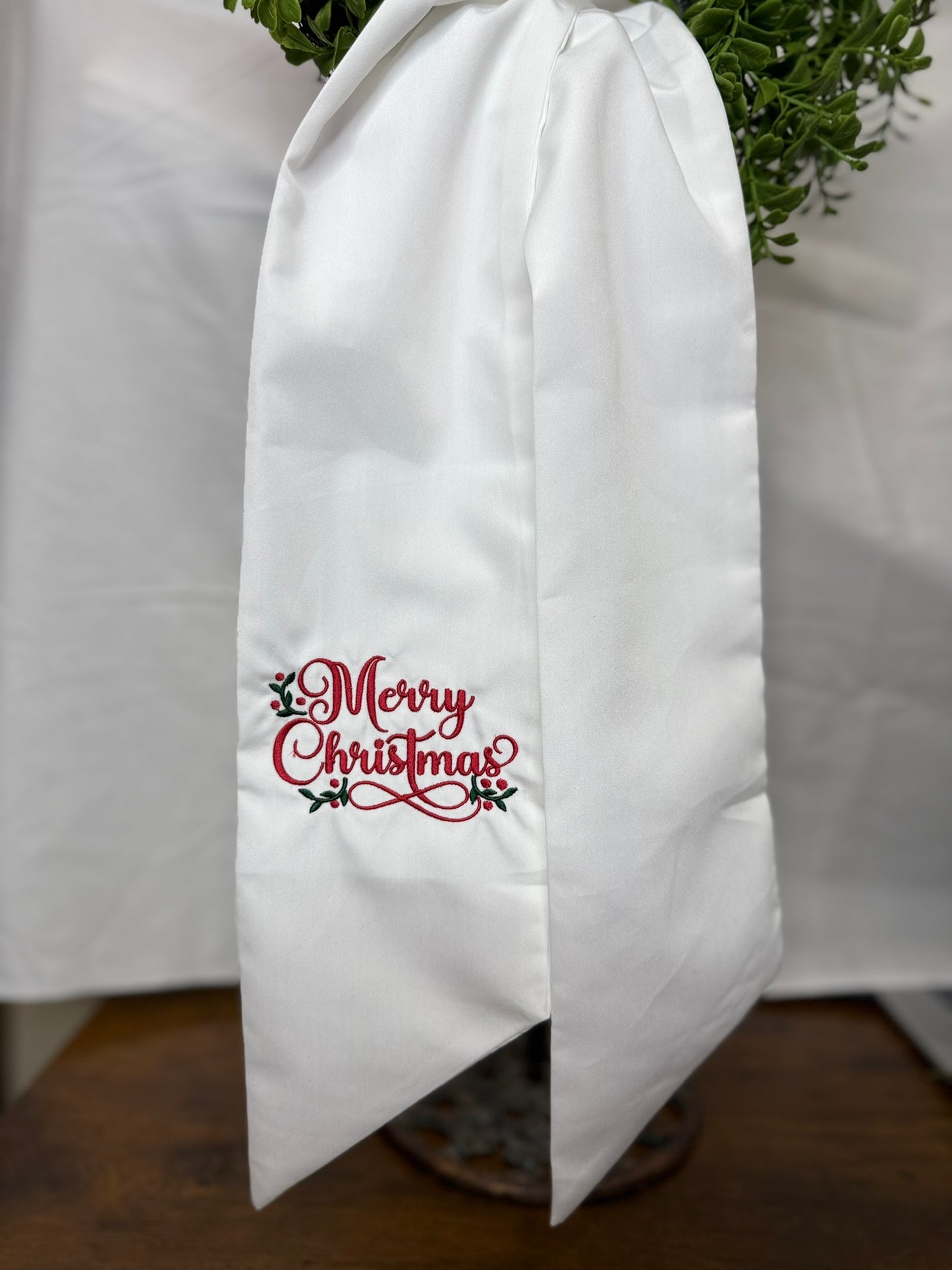 Wreath Sash | Merry Christmas Script