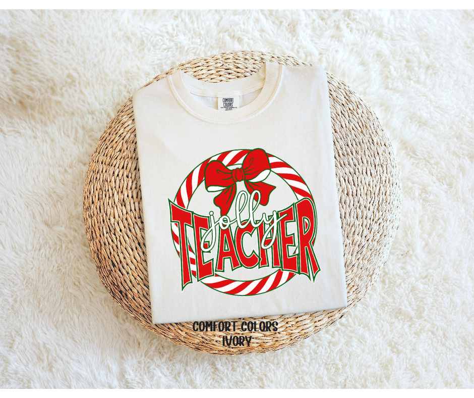 Circle Candy Cane | Jolly Teacher