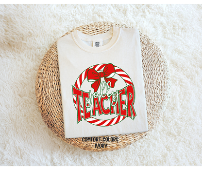 Circle Candy Cane | Jolly Teacher