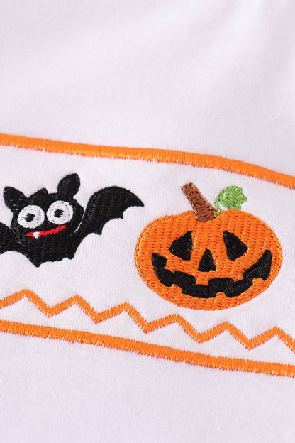Halloween Bat and Pumpkin Trio