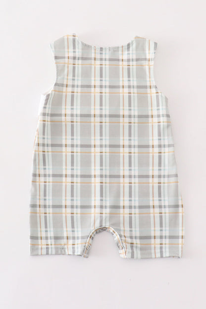 Fall Pumpkin Trio French Knot Romper