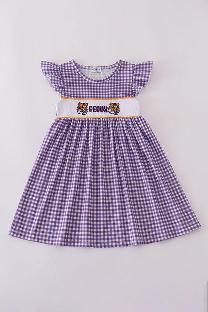 Geaux Tigers Smocked Dress