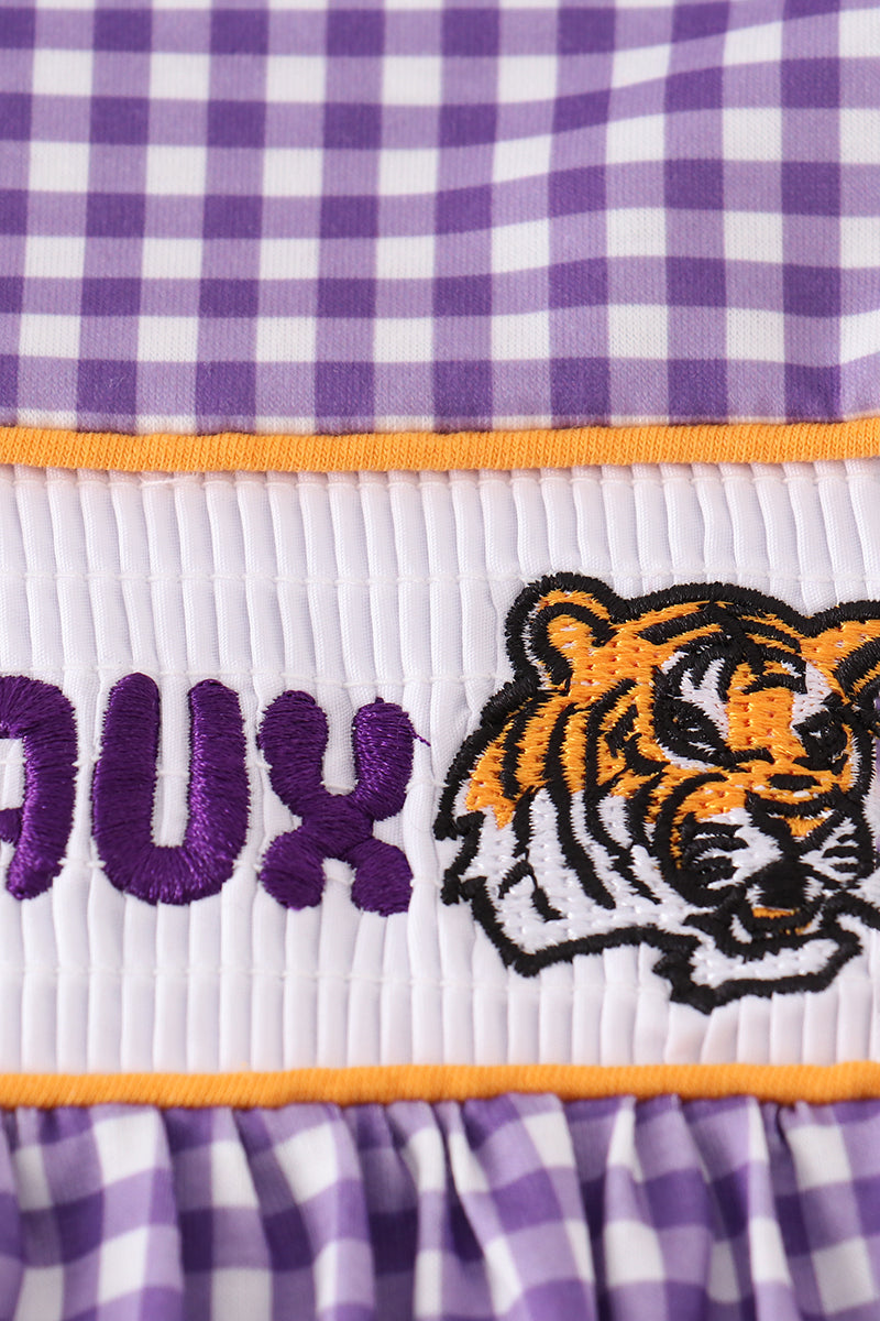 Geaux Tigers Smocked Dress