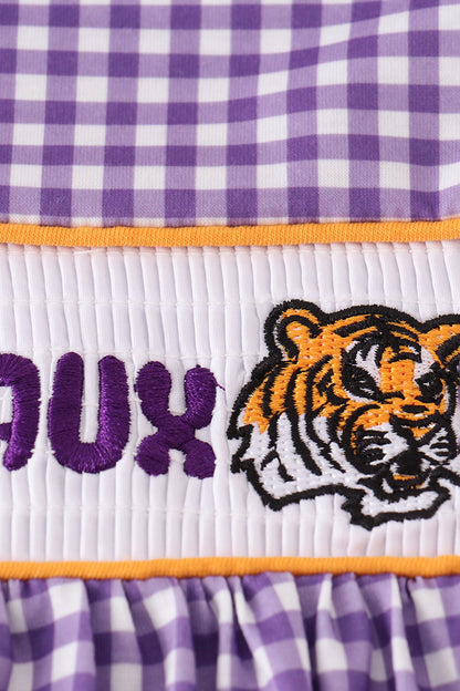 Geaux Tigers Smocked Dress