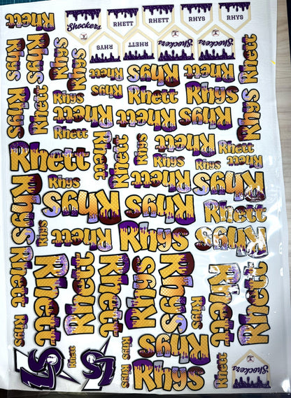 Name Stickers | Simple Print or Script