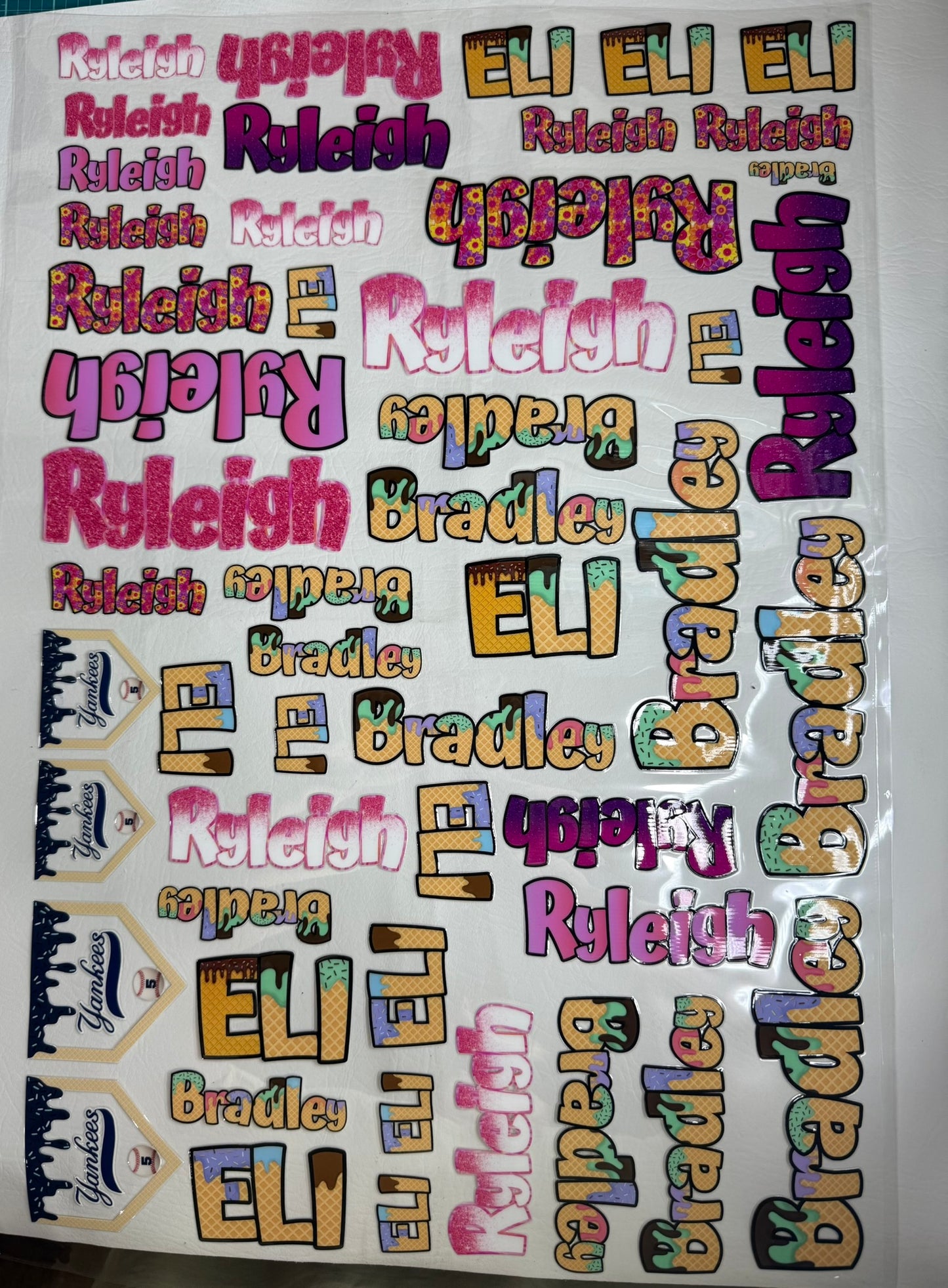 Name Stickers | Simple Print or Script
