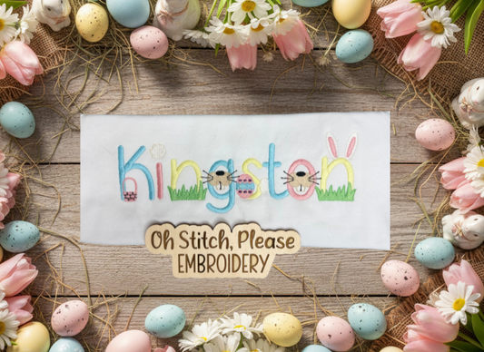 Custom Name with Mini Easter Icons