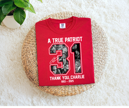 Charlie Kirk T-Shirt (Choose Design)