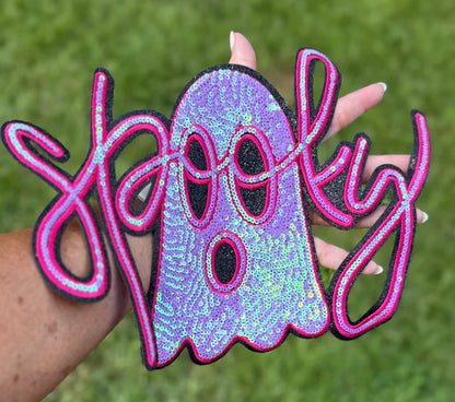 Spooky Sequin Patch